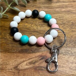 $12 each or 2 for $15
Handmade Silicone Bead Wristlet Keychain
